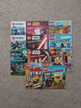 Lot Of Lego City Ninjago Star Wars Monster Fighters Book Bundle Kids Read
